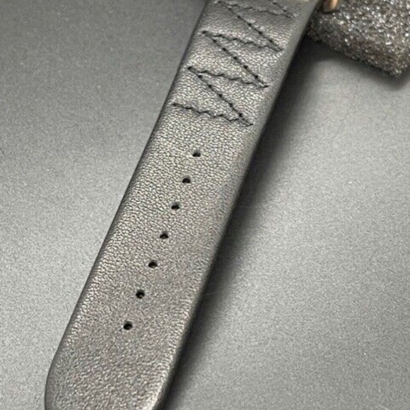 PARNIS 43mm Black Dial Calendar Power Reserve Seagull Leather Automatic Watch - Picture 7 of 8